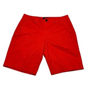 Aeropostale Men's Red Chino Shorts Size 30 Flat Front Casual Summer